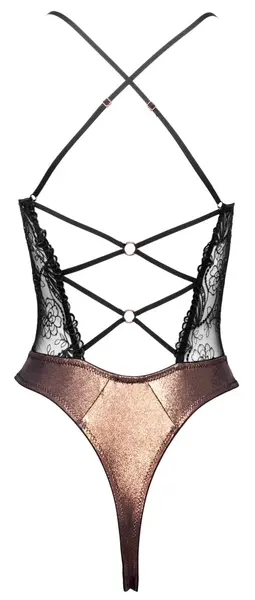 Cottelli LINGERIE Body Copper XL - Shimmering Lace & Rose Gold Accents