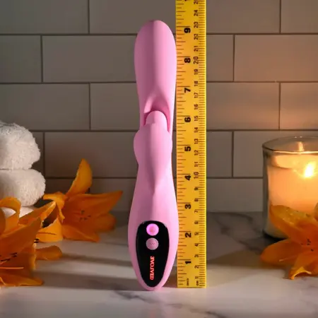 Evolved Push The Button Vibrator Pink - Adjustable Motion & 100 Settings