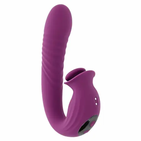 Evolved Deep Ecstasy Rabbit Vibrator Magenta - Thrusting & Rotating System