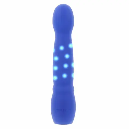 Evolved Disco Diva Vibrator Blue - Illuminated Silicone, 10 Modes, 15.2 cm