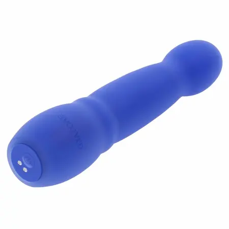 Evolved Disco Diva Vibrator Blue - Illuminated Silicone, 10 Modes, 15.2 cm