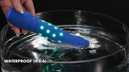 Evolved Disco Diva Vibrator Blue - Illuminated Silicone, 10 Modes, 15.2 cm