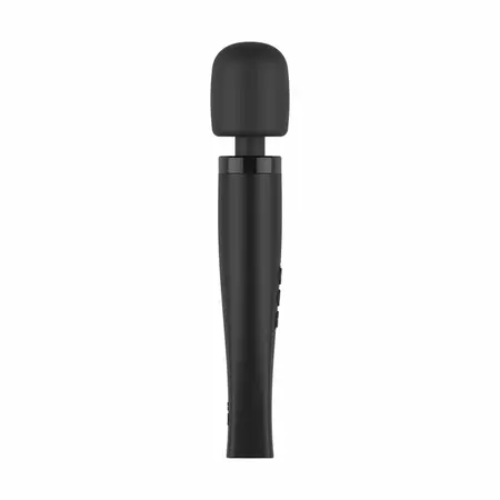 MyMagicWand Wand Vibrator Medium Black - 28 Modes, Rechargeable, IPX5