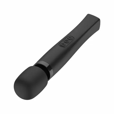 MyMagicWand Wand Vibrator Medium Black - 28 Modes, Rechargeable, IPX5