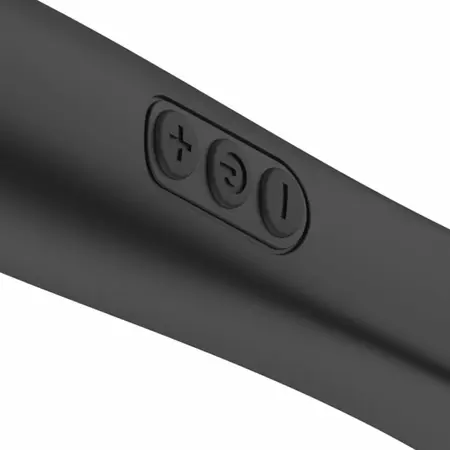 MyMagicWand Wand Vibrator Medium Black - 28 Modes, Rechargeable, IPX5