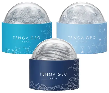 Tenga GEO GLACIER Intimate Machine Transparent Stretchy 10.8cm