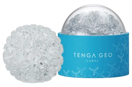 Tenga GEO CORAL Intimate Machine Transparent Stretchable 10.8cm