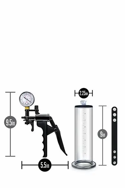 Blush Novelties VX8 Premium Vacuum Enhancement Pump Black 23cm