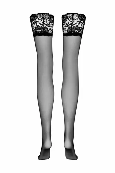 Christine Hold-Up Stockings Like Me 20 Denier Lace Top Black