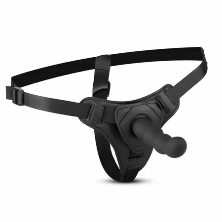 Teazers Silicone Strap-On Set Black Adjustable Harness 110cm