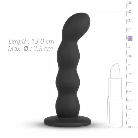 Teazers Silicone Strap-On Set Black Adjustable Harness 110cm