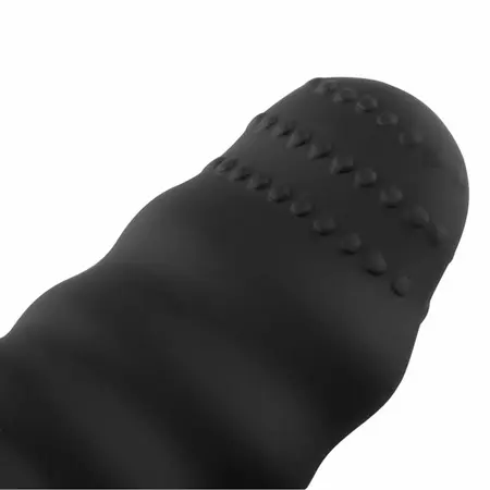 Teazers Ribbed Vibrating Egg Black Wireless Remote 10 Modes
