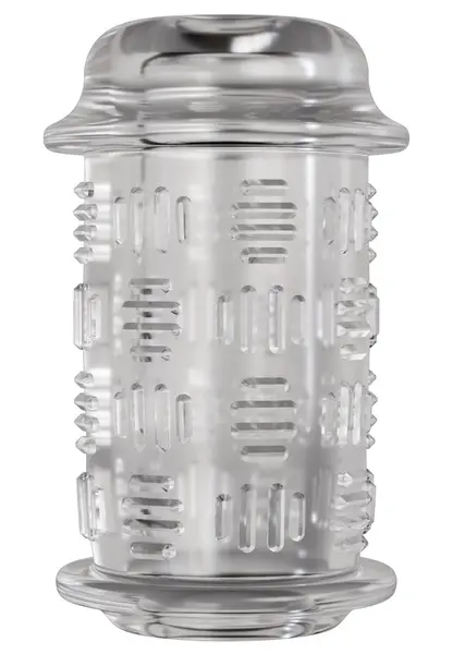 The Handy Stamina Sleeve Flow - Open, Stretchable TPE, 9.6 cm, Clear