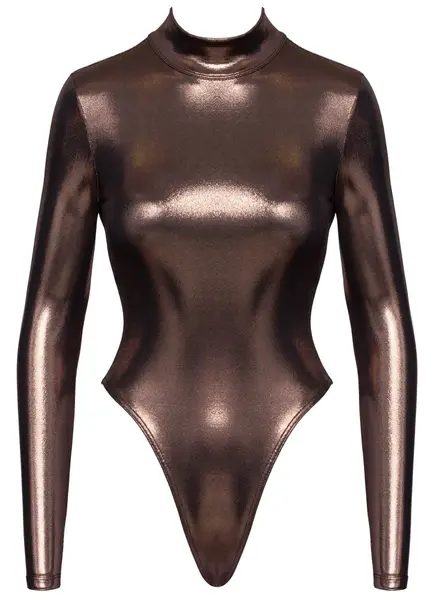 Cottelli PARTY Body Long Sleeve Iridescent Rose-Gold Copper M