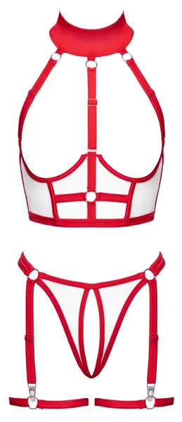 Cottelli COSTUMES Nurse XL 2-Piece Open Costume White/Red Adjustable