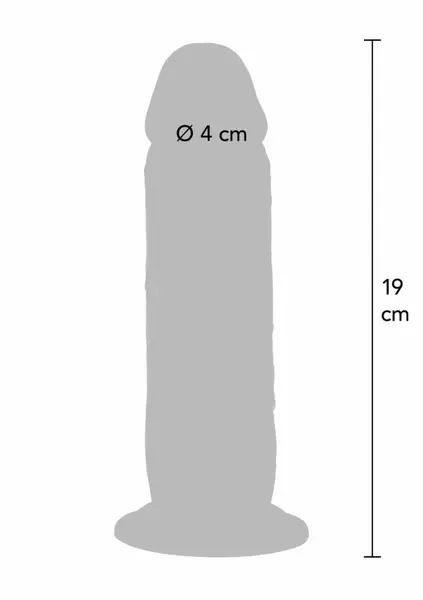 Foreskin Dong Vibrating Silicone 19 cm Dual Density Remote Control