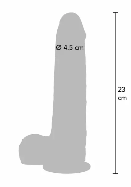 ToyJoy Foreskin Vibrating Silicone Model 23 cm Dual Density, USB Rechargeable