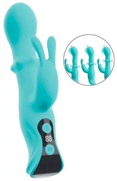 beau coeur Oriven Rabbit Vibra Dual Action Silicone Intimate Device 17.8cm