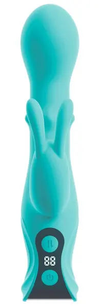 beau coeur Oriven Rabbit Vibra Dual Action Silicone Intimate Device 17.8cm