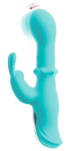 beau coeur Oriven Rabbit Vibra Dual Action Silicone Intimate Device 17.8cm