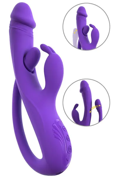 Sweet Smile Rabbit Vibe G-Spot/Ana - Triple Motor Silicone System 23cm