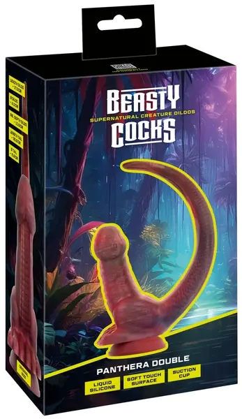 Beasty Cocks Panthera Double Silicone Intimate Machine with Suction Cup 47cm