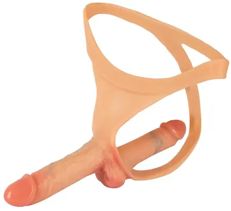 You2Toys Double Penis Thong Liquid Silicone Adjustable Black 62 cm
