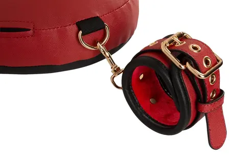 Bad Kitty Neck-Cushion-Thigh System Red & Black Adjustable Set