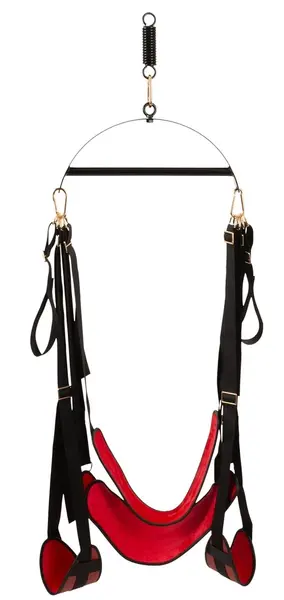 Bad Kitty Sex Swing Deluxe Adjustable Red-Black 180kg Load Limit