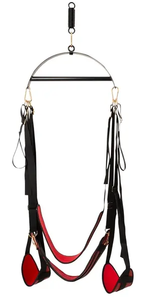Bad Kitty Sex Swing Deluxe Adjustable Red-Black 180kg Load Limit