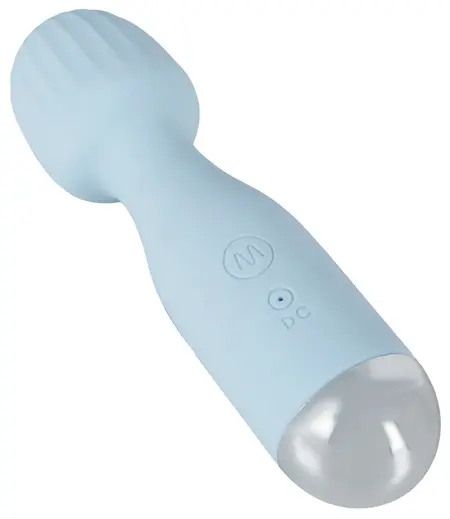 beau coeur Vanyor Mini Wand Massager Compact Silicone 15.4cm Pink