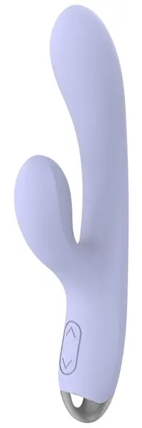 beau coeur Rivano Curved Rabbit Vibrator, Dual Motor, Soft Silicone, 20.4cm
