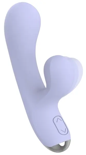 beau coeur Rivano Curved Rabbit Vibrator, Dual Motor, Soft Silicone, 20.4cm