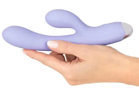 beau coeur Rivano Curved Rabbit Vibrator, Dual Motor, Soft Silicone, 20.4cm