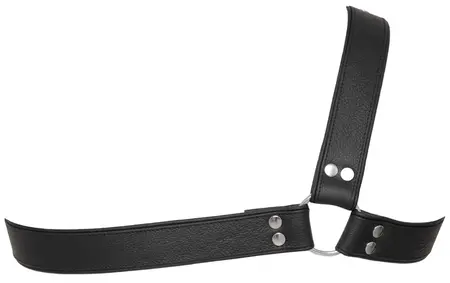 ZADO Men's Leather Harness S-L Adjustable Black Chest Accessory