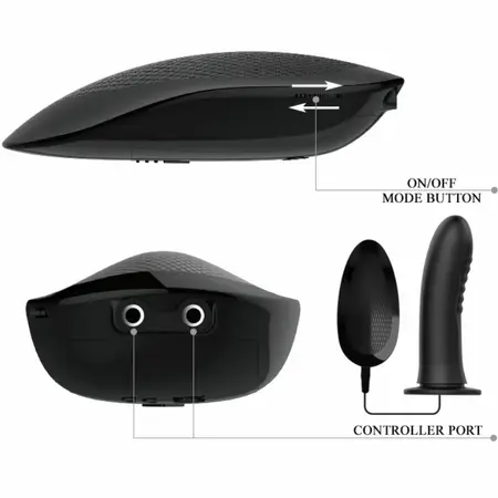 Pretty Love Myron Strap-On System with Vibration, Hollow Shaft, Adjustable