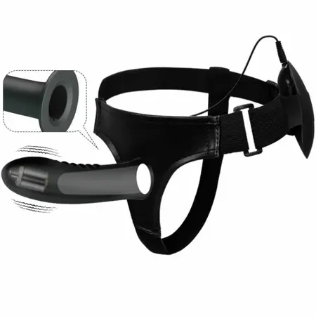 Pretty Love Myron Strap-On System with Vibration, Hollow Shaft, Adjustable