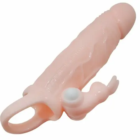 BAILE Brave Man Intimate Extension with Rabbit & Dual Vibration Flesh 16.5cm