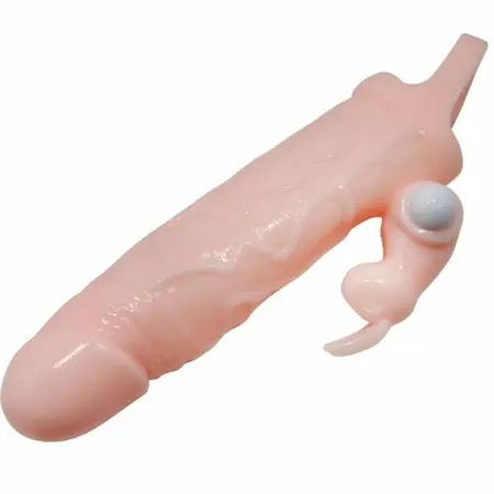 BAILE Brave Man Intimate Extension with Rabbit & Dual Vibration Flesh 16.5cm