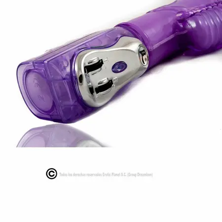 BAILE Lilac Rabbit Up & Down Rotator Superstimulator Gelatin System 18.5cm