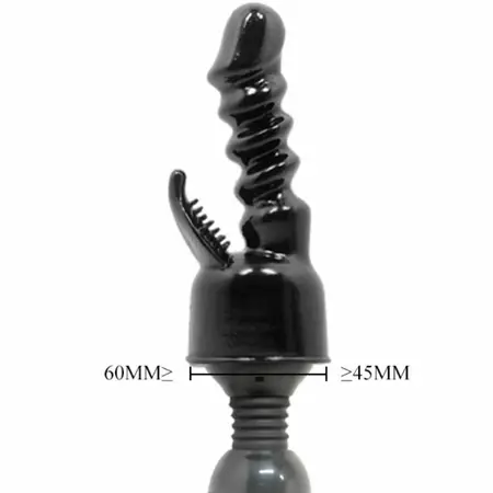 BAILE Power Head Interchangeable Attachment Black TPR Universal Fit