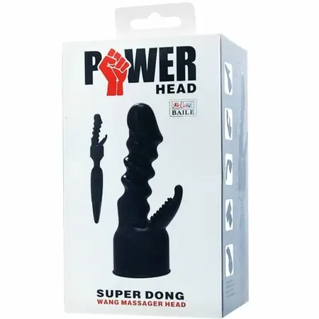 BAILE Power Head Interchangeable Attachment Black TPR Universal Fit