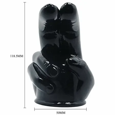 BAILE Power Head Interchangeable Hand-Shaped Attachment Black