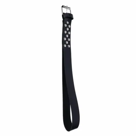 Sportsheets Edge Leather Belt Spanker Black - Premium Cowhide Impact Tool