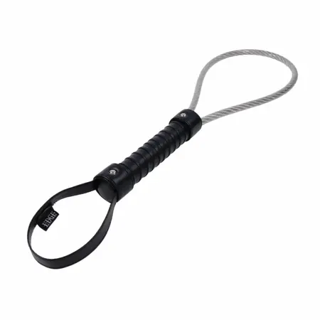 Sportsheets Edge Metal Loop Spanker Black - Precision Impact Tool