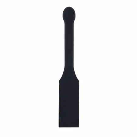 Sportsheets Edge Spiked Paddle Black - Silicone Impact Tool, Metal Core