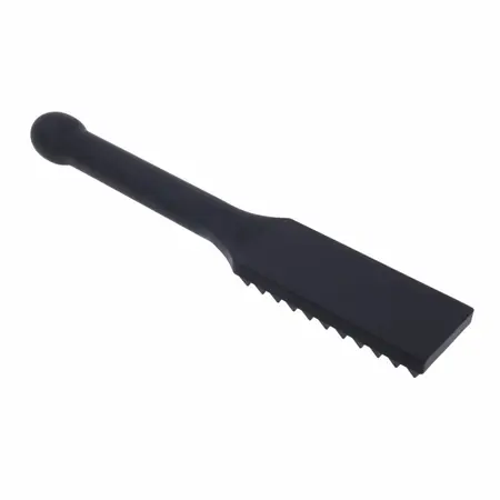 Sportsheets Edge Spiked Paddle Black - Silicone Impact Tool, Metal Core