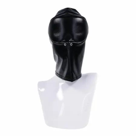 Sportsheets Edge Black Out Hood Black - Sensory Deprivation Mask