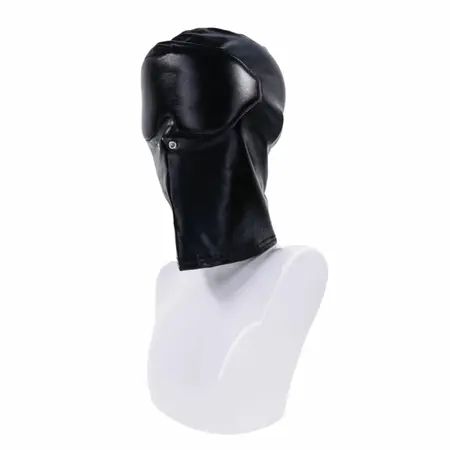 Sportsheets Edge Black Out Hood Black - Sensory Deprivation Mask