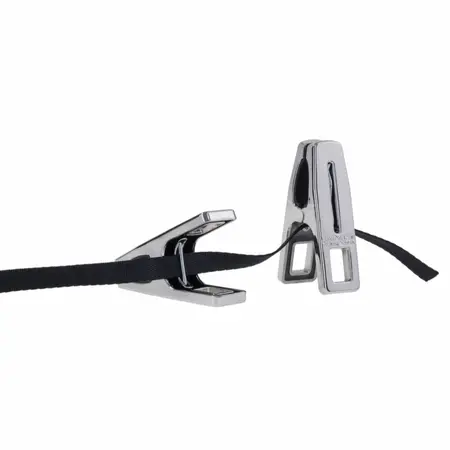 Sportsheets Edge Body Zipper Clothes Pins Silver - 16 Metal Clips Set